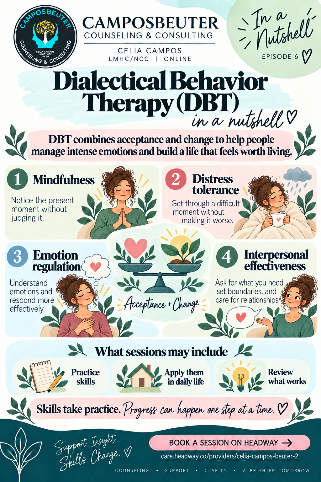 In a Nutshell episode 6: Dialectical Behavior Therapy and its four core skills